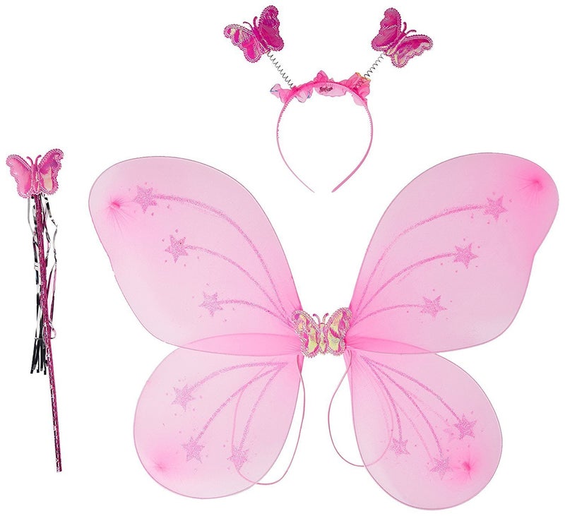 Perfect Pricee Baby Girl's Fairy Butterfly Wings Costume (Pink) - Image 1