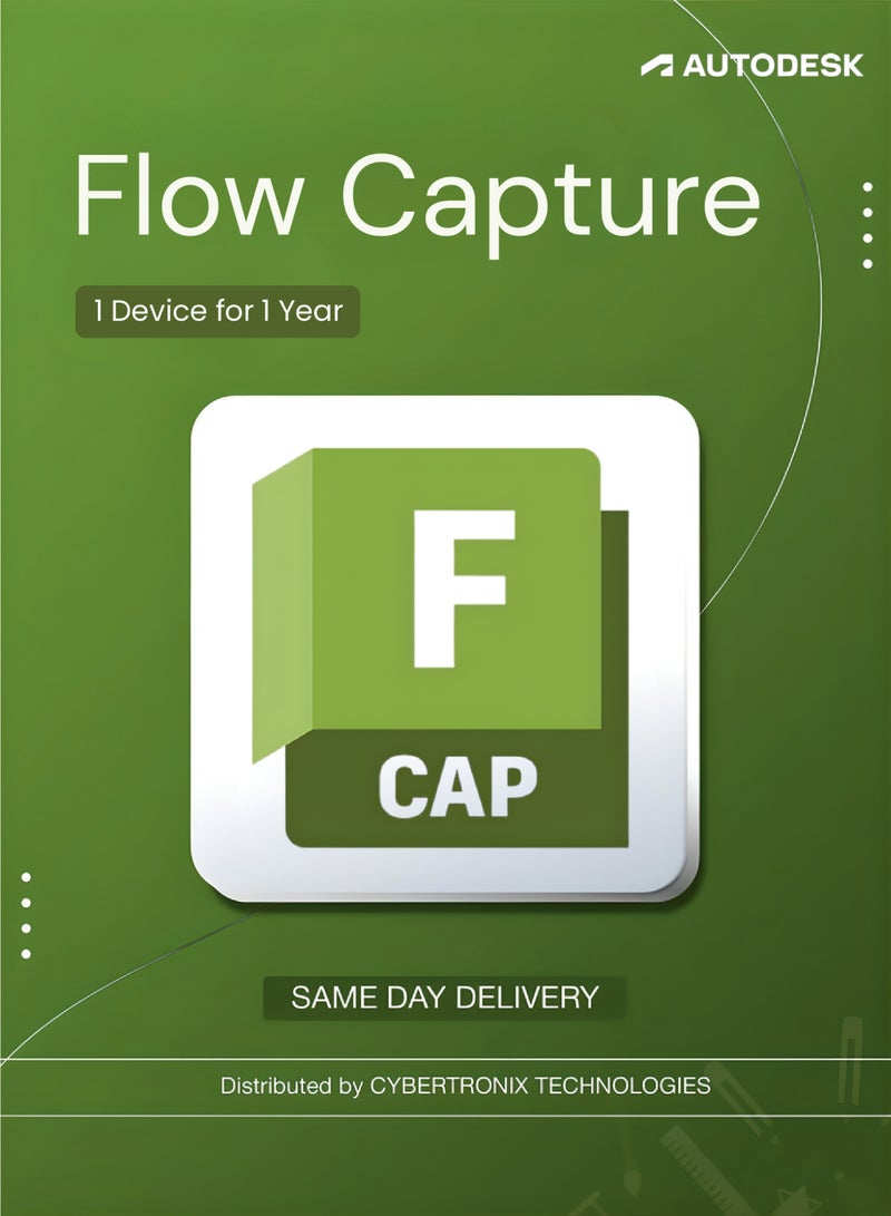 Autodesk Flow Capture ( Commercial Version ) | 1 Device for 1 Year | Digital License | SAME DAY DELIVERY