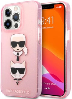 Karl Lagerfeld TPU Full Glitter Case With Embossed Karl & Choupette Head For iPhone 13 Pro (6.1") - Pink - pzsku/Z8CEBBD82F2F9BE2BD428Z/45/_/1698216222/bfa3549c-250a-4415-ae30-e81879cb9693