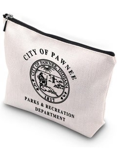 WCGXKO WCGXKO TV Show Inspired Gift City Of Pawnee Parks And Rec Department Zipper Pouch Makeup Bag for Fans (City Of Pawnee) 