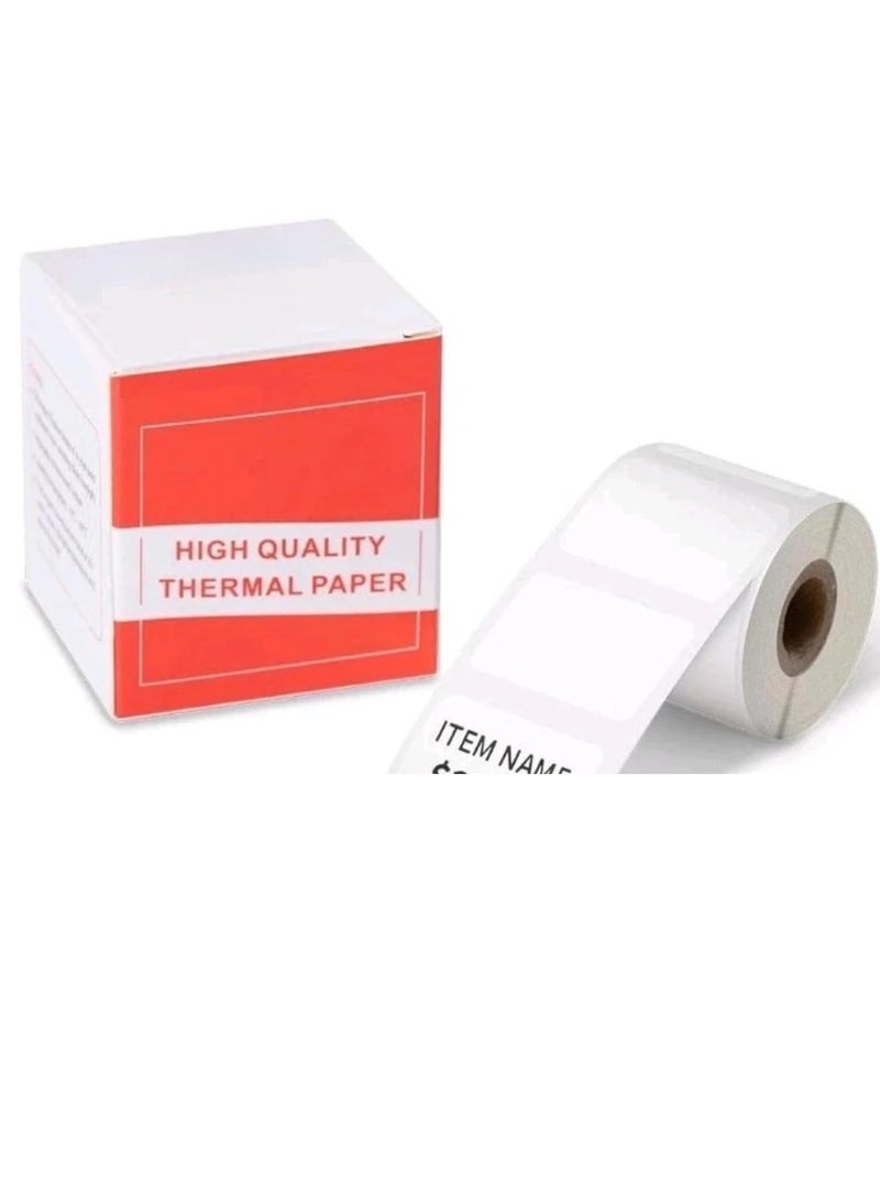 Label Printer Stickers 30x20mm Self-Adhesive White Roll for M110 Thermal Printer, Waterproof Barcode Name Tags for Office, Home, Organization, Shipping, Compatible Label Paper - Image 1