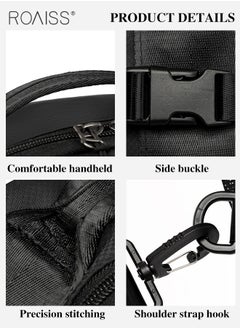roaiss Large Capacity Waterproof Chest Bag Men'S Outdoor Travel Sports Shoulder Bag Adjustable Shoulder Strap Multifunctional Chest Bag  - Image 5