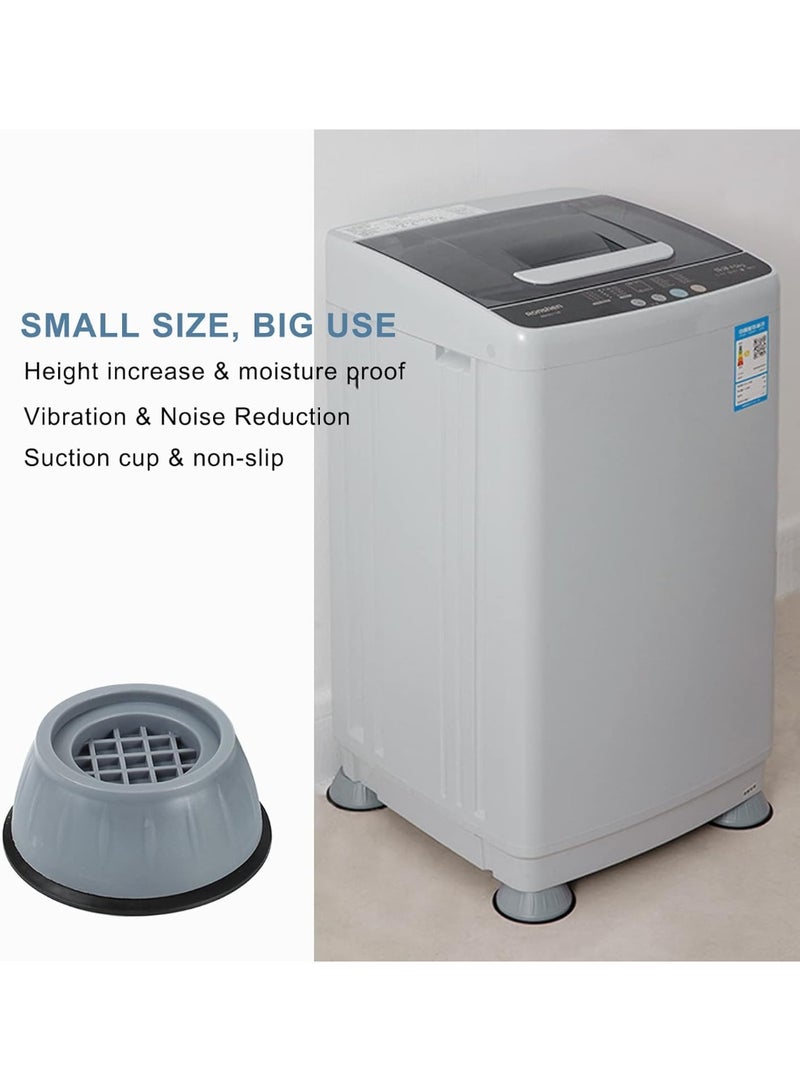 Anti Vibration Pad for Washing Machine Support Set of 8, Rubber Washer Dryer Non Slip Shock Noise Cancelling Foot Mat, Anti-Walking Stabilizer Refrigerator Support Pad Pedestals for Washing Machine - Image 2