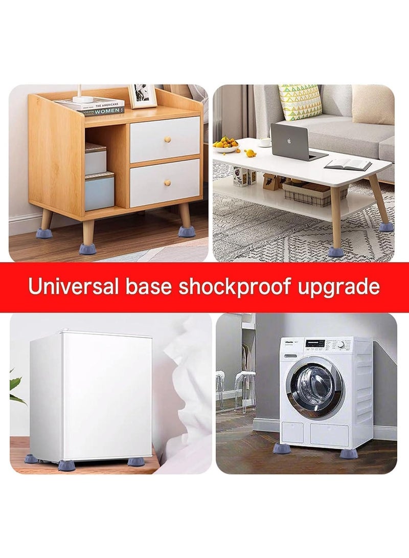Anti Vibration Pad for Washing Machine Support Set of 8, Rubber Washer Dryer Non Slip Shock Noise Cancelling Foot Mat, Anti-Walking Stabilizer Refrigerator Support Pad Pedestals for Washing Machine - Image 3