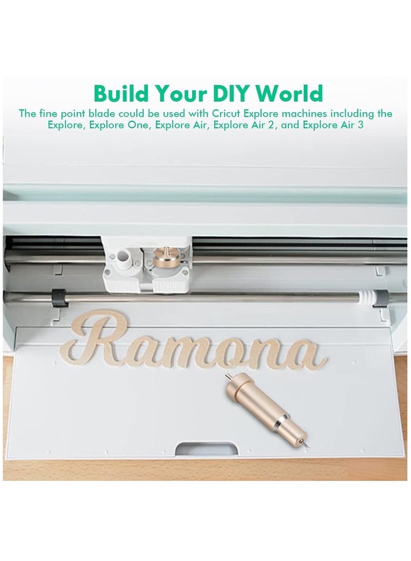 SYOSI Fine Spot Cutting Blades, Cutting Plotter Accessories Knife Holder Housing Manufacturing Fabric Blades for  Maker, Maker 3, Explore, Explore One/ Air, Explore Air 2/ 3 for Flat, Vinyl, Faux Leather - Image 2