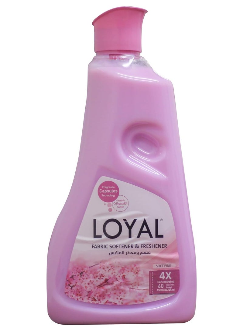 لويال منعم ومعطر الأقمشة من لويال برائحة عطرة، 750 مل - وردي ناعم - Image 1