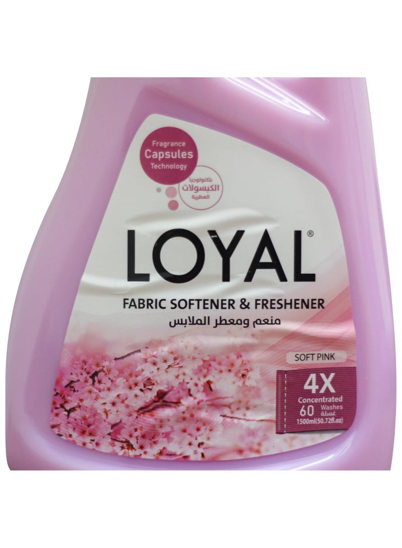 لويال منعم ومعطر الأقمشة من لويال برائحة عطرة، 750 مل - وردي ناعم - Image 2