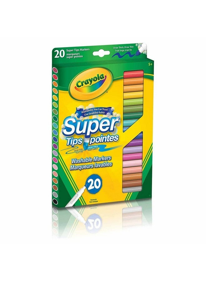 كرايولا أقلام تلوين كرايولا 588106 قابلة للغسل، متنوعة، 20 قلمًا - Image 1