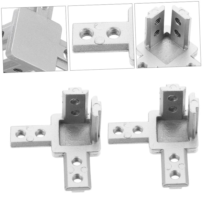 4 Sets Aluminum Profile T Slot Connector Kit Zinc Alloy Corner Bracket for 3D Printer - Image 5