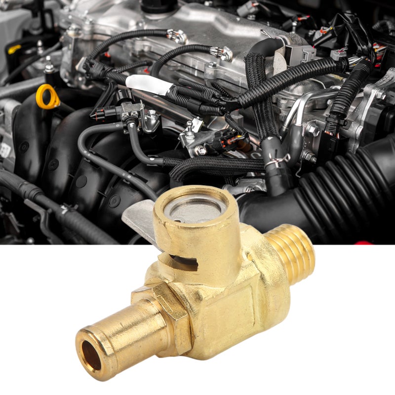 F109 Oil Pan Drain Valve Metal 1.5 Thread Quick Engine Oil Drain Switch with Straight Hose End for Cars Light Trucks Vans Commercial Engines - Image 1