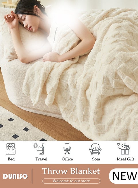 Throw Blanket for Couch or Bed, Super Soft Cozy Blankets for Room Decor, Warm and Breathable, Lightweight Fuzzy Warm Blanket Suitable for Couch, Sofa, Bed, Chair