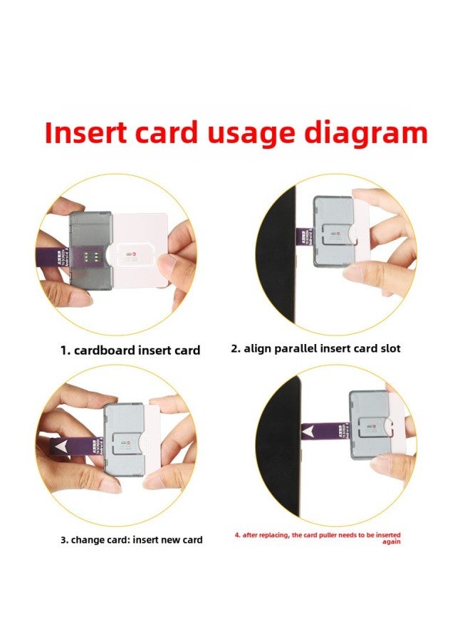 Applicable To Business Hall Card Opening Test Apple Android External Card Slot Mobile Phone Store Maintenance Sim Card Reader Restart-free-Colour:B Large Card Holder Short Style - Image 4