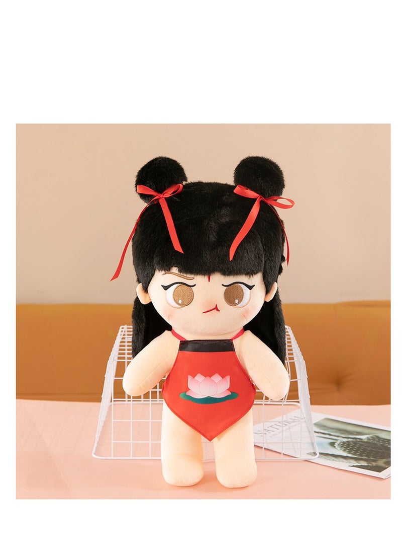 Y&D - Chinese Ancient Legendary Hero Nezha Collectible Plush Ornaments Decoration Adorable Gift  Cartoon Plush Doll for Kids Adults Fans Holiday Gift （1pcs) - Image 1