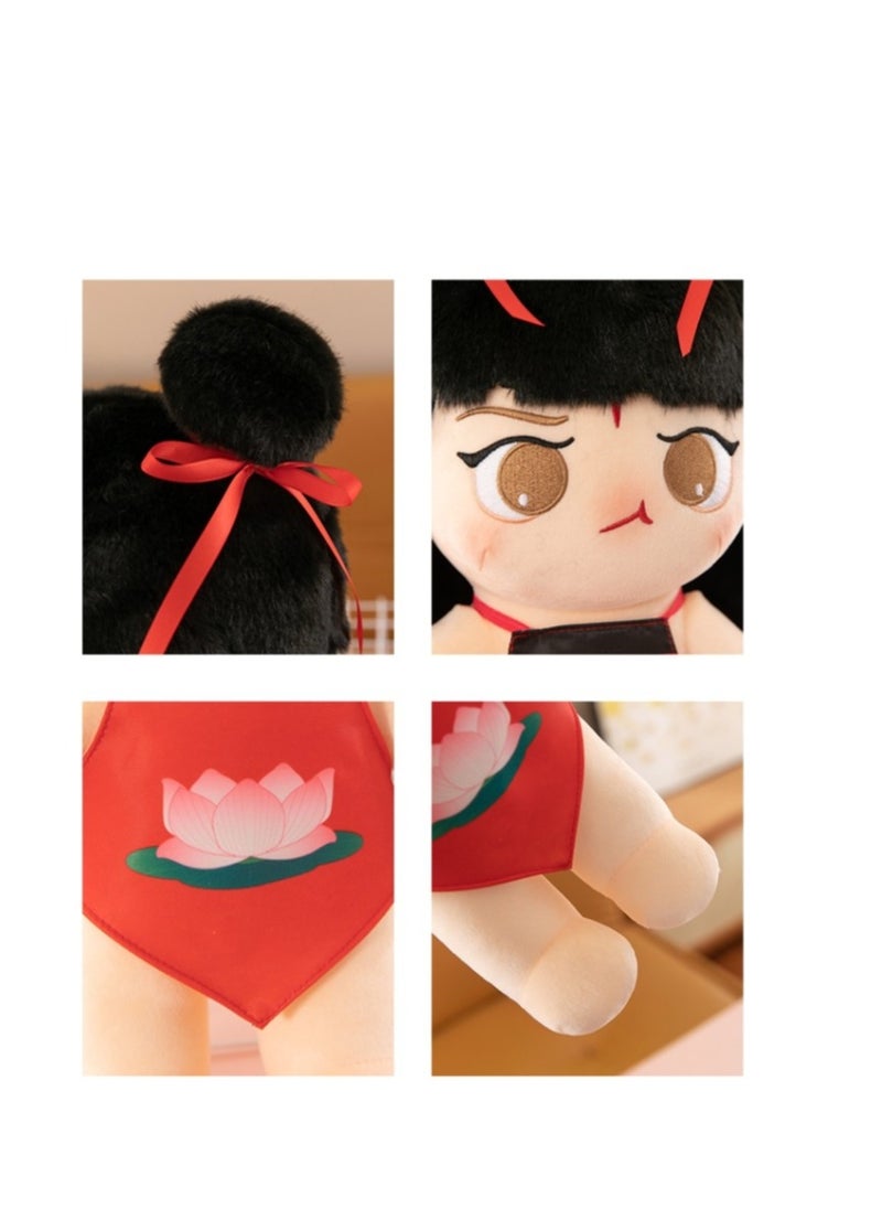 Y&D - Chinese Ancient Legendary Hero Nezha Collectible Plush Ornaments Decoration Adorable Gift  Cartoon Plush Doll for Kids Adults Fans Holiday Gift （1pcs) - Image 1