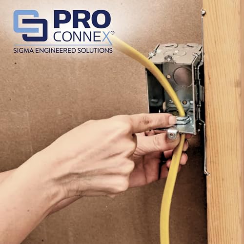 SIGMA ENGINEERED SOLUTIONS ProConnex 44660 Clamp Type Connector NM/SE 3/4" Gray, 3-Pack - Image 5