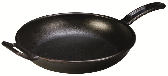 BOLD 12 INCH SEASONED CAST IRON SKILLET DESIGNFORWARD COOKWARE