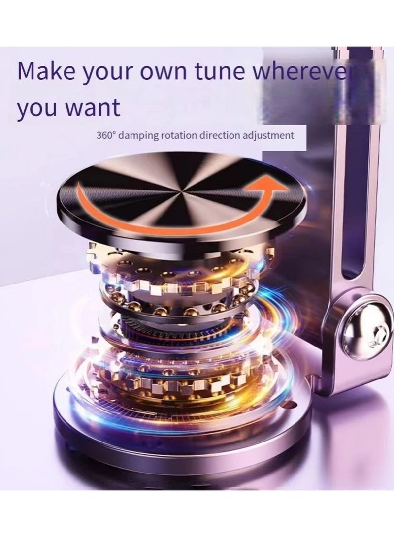 حامل هاتف حامل هاتف معدني متعدد الوظائف 360 درجة قابل للتعديل حامل هاتف محمول قابل للطي حامل آيفون قوس عالمي مستقر مضاد للسقوط - Image 5