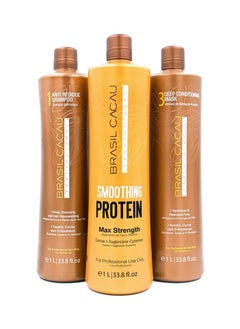 Brasil Cacau Hair Protein Set 3 x 1000 ml  - Image 1