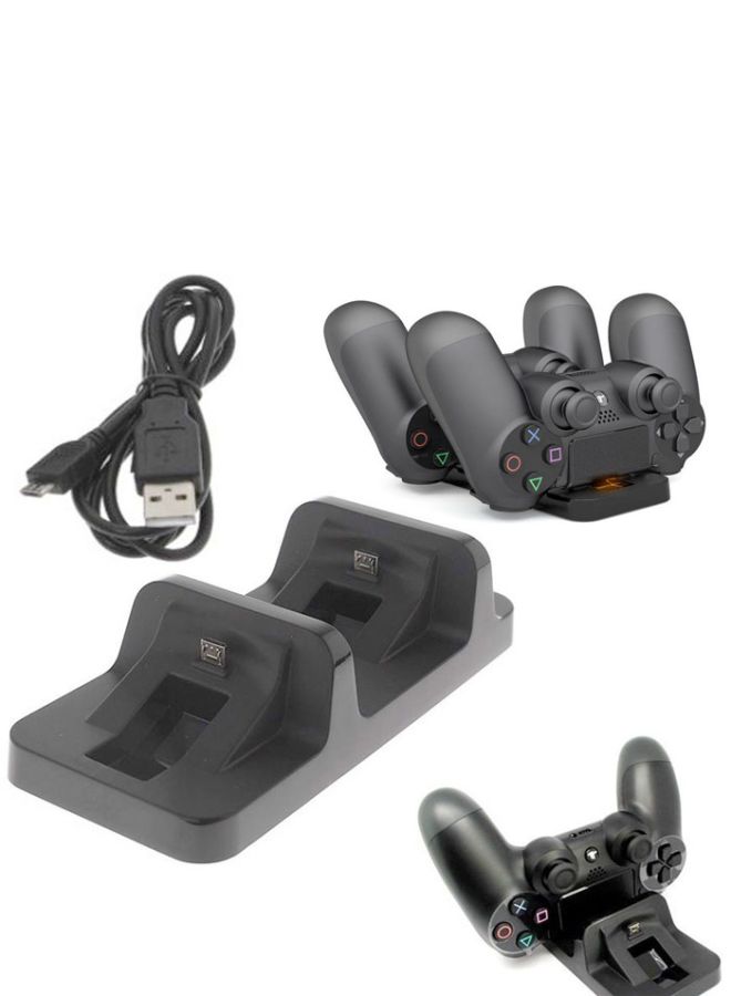 إسكدنيا قاعدة شحن سريعة مزدوجة USB وشاحن محطة سلكية لجهاز تحكم بلاي ستيشن 4 - Image 2