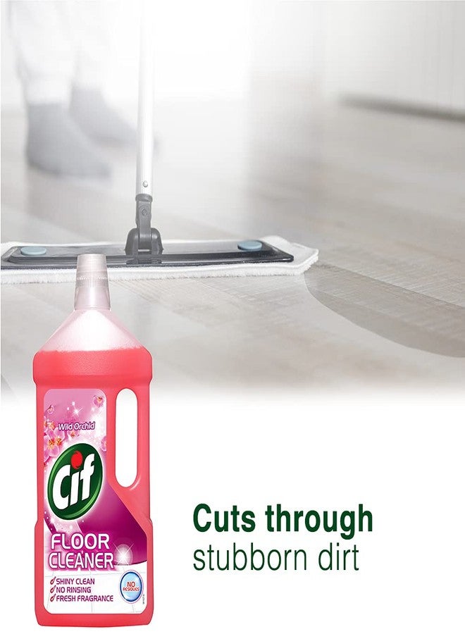 سى اى اف منظف الأرضيات متعدد الأغراض CIF برائحة الأوركيد البرية، لامع ونظيف ومنعش، 950 مل (عبوة من قطعتين) - Image 5
