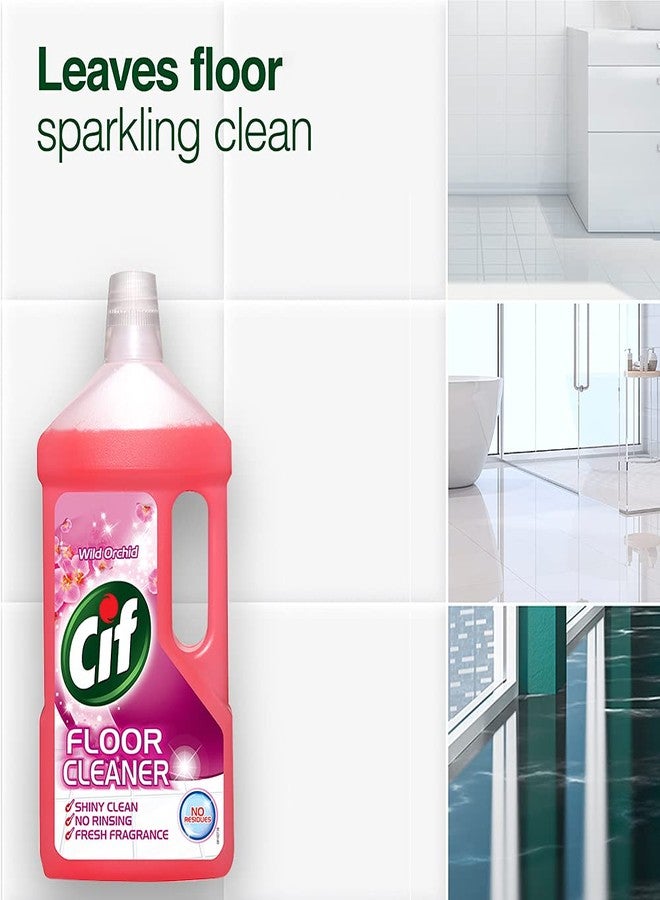 سى اى اف منظف الأرضيات متعدد الأغراض CIF برائحة الأوركيد البرية، لامع ونظيف ومنعش، 950 مل (عبوة من قطعتين) - Image 3