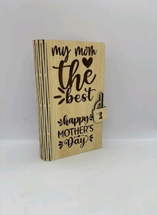 MeeCraft Wooden Storage Box for Accessories - Gift for Mom, 18x10x3 cm, Yellow. - Image 4