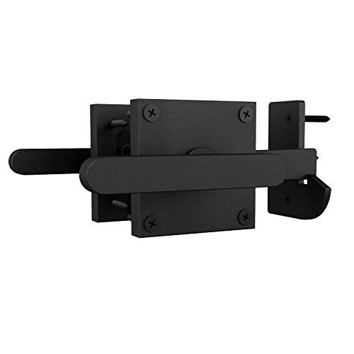 JUBEST Double Side Gate Latch, Heavy Duty Swinging Door Latch Gate Hardware for Left Inswing Outdoor Fence, Wooden Gates, Pool Gate, Backyard, Garden - Image 1