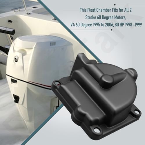 HandyTek 433000 Carburetor Float Chamber Carb Bowl Compatible with Johnson/Evinrude 90-175hp 0433000, 766418,with 335070 Gasket (6) - Image 3