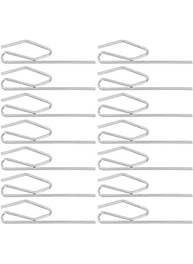 50 Pcs Metal Shower Curtain Hooks Versatile Gliders for Bathroom Ceiling Rod Hangers Easy Installation - Image 1
