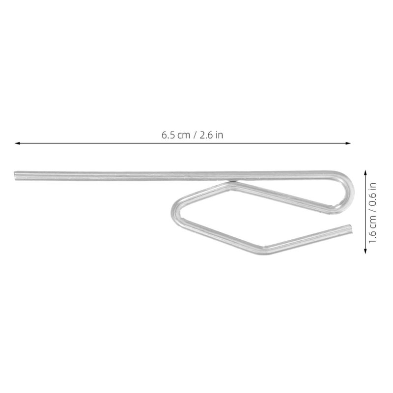 50 Pcs Metal Shower Curtain Hooks Versatile Gliders for Bathroom Ceiling Rod Hangers Easy Installation - Image 3
