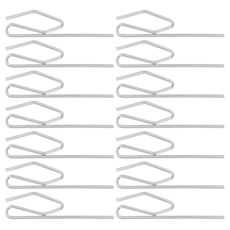 50 Pcs Metal Shower Curtain Hooks Versatile Gliders for Bathroom Ceiling Rod Hangers Easy Installation - Image 2