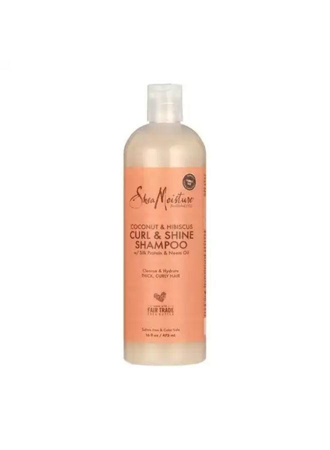 SheaMoisture Shea Moisture Coconut & Hibiscus Smooth & Shine Shampoo - 473 ml