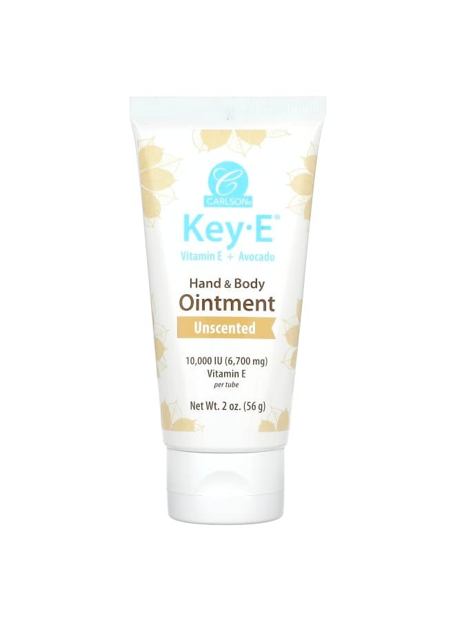 Key- E, Hand & Body Ointment, Unscented, 2 oz (56 g)