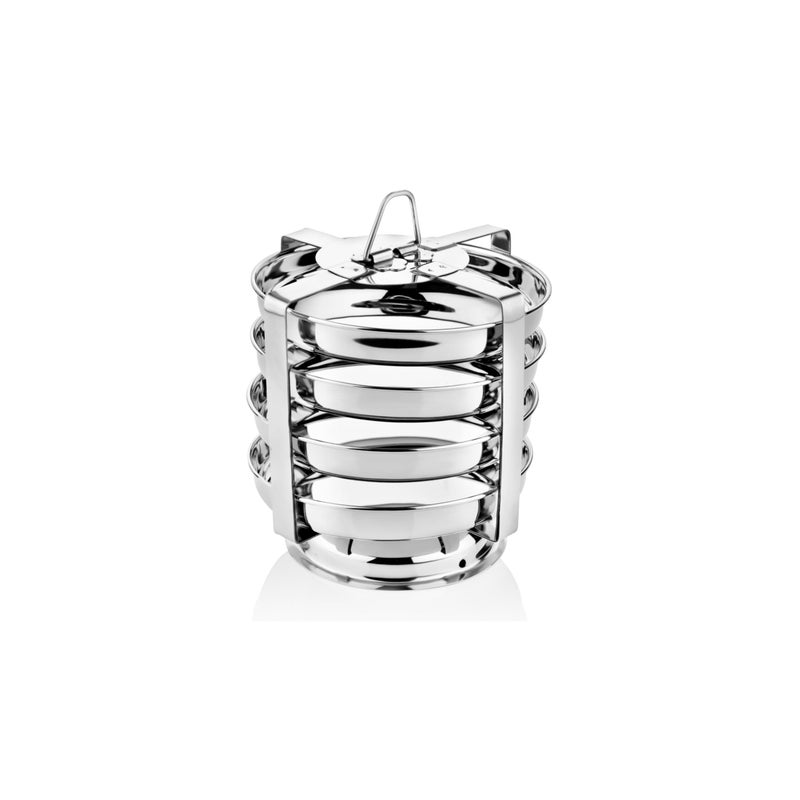 Embassy Stainless Steel Dhokla/Thatte/Plate Idli Maker (14.5 cm Plate) (4 Plates, 4 Idlis) - Image 1