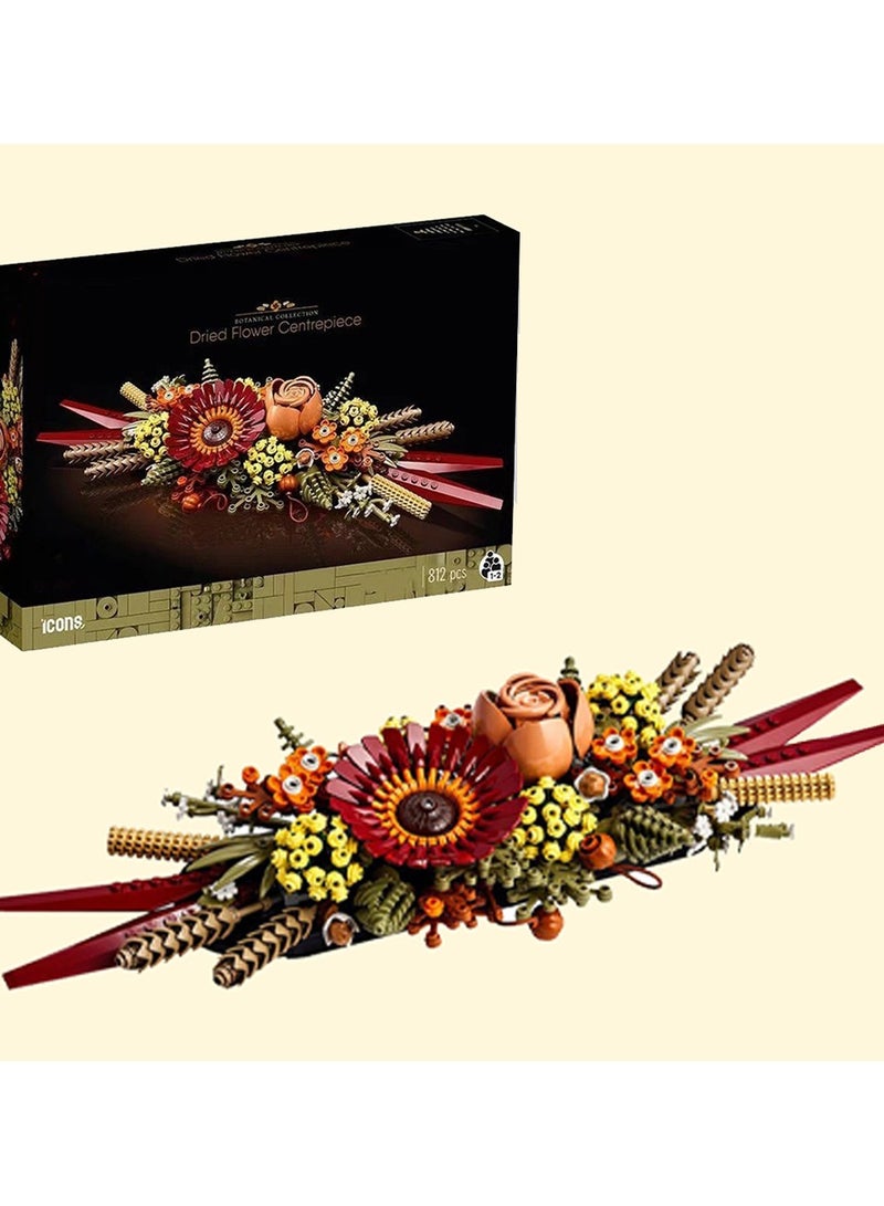 NIBEMINENT LEGO 10280 Creator Expert Flower Bouquet, Artificial Flowers, Botanical Collection, Set for Adults - Image 1