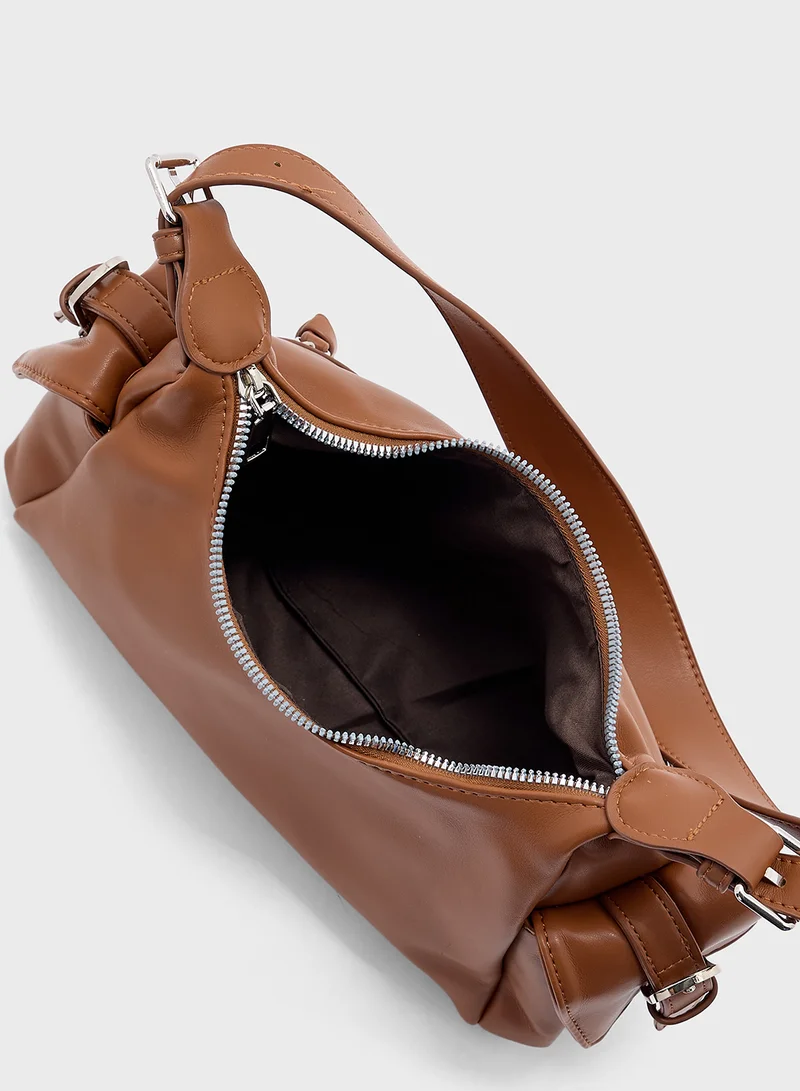 Ginger Multi Pocket Detail Shoulder Bag