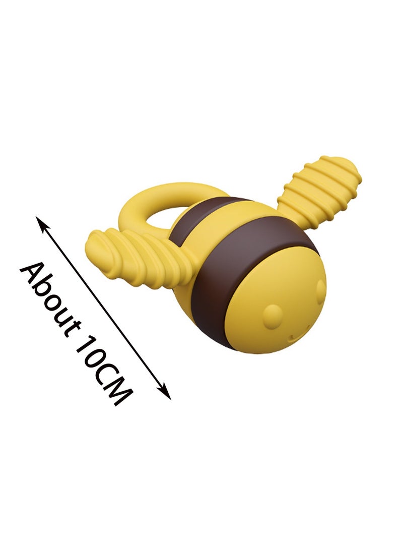 Yellow Bee Teether Teether Soother Toy Baby Teething Toy Silicone Bpa Free For Babies Toddlers Boys And Girls - Image 2