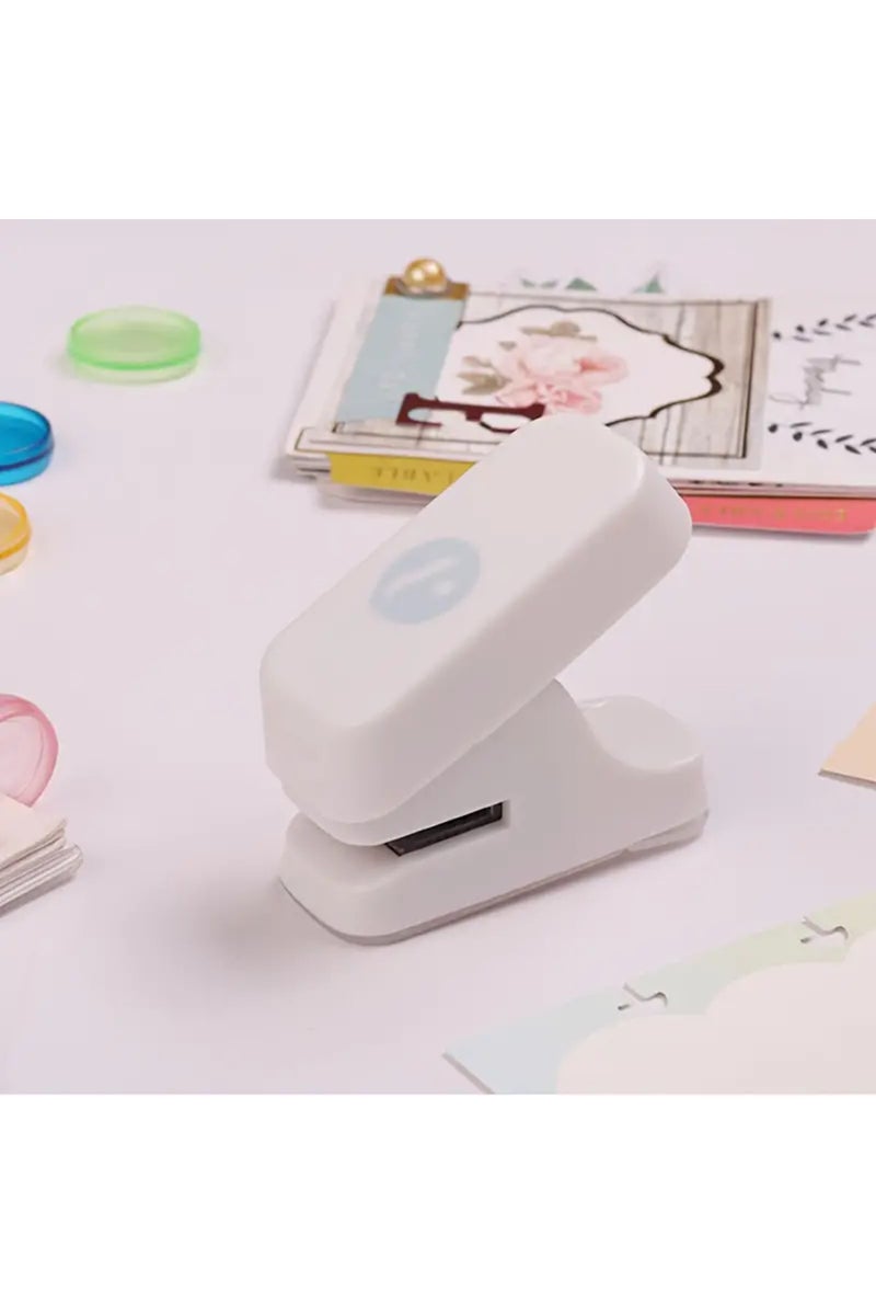 مثقب ورق محمول أبيض اللون على شكل فطر، قطعة واحدة، مثقب ورق سائب، هدية للطلاب، حلقة قرصية للأدوات المكتبية