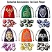 Grajar DND Dice Set 42 Pcs Role Playing Dice Set with 6 Colorful Animal Pattern Dice Bag and PU Leather and Velvet dice Tray for Dungeons and Dragons DD RPG MTG Table Games Mixed White - Image 4