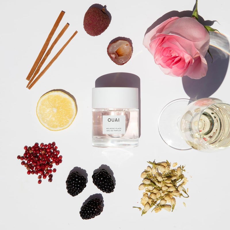 OUAI Melrose Place Eau de Parfum - Elegant Womens Perfume for Everyday Wear - Fresh Floral Scent has Notes of Champagne, Bergamot and Rose with Delicate Hints of Cedarwood and Lychee (1.7 Oz) - Image 3