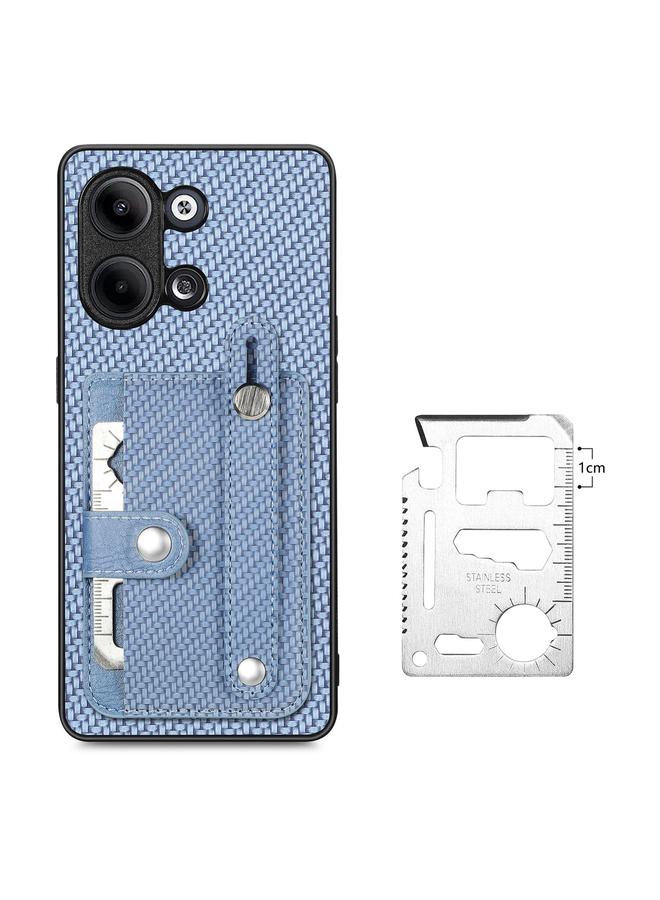 اس-توب جراب لهاتف OPPO A57 4G مزود بسوار معصم ومسند ومحفظة بطاقات وغطاء خلفي وحافظة هاتف مع سكين أداة - Image 3