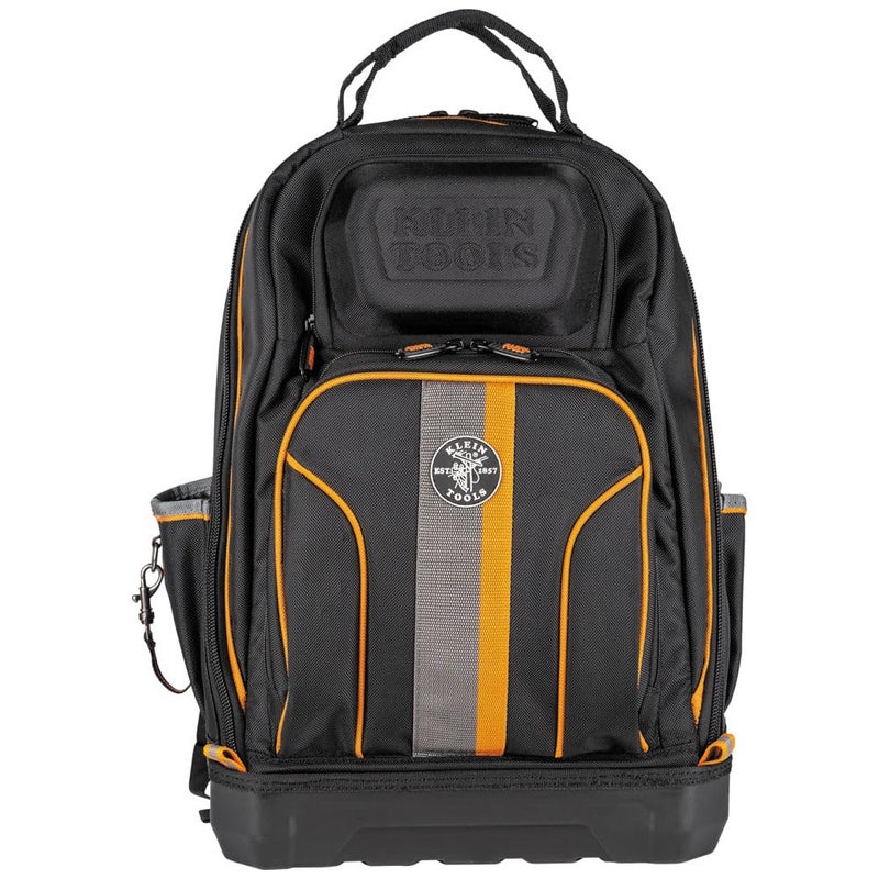 Klein Tools 62800BP Backpack Tool Bag, Tradesman Pro Extra-Large 40-Pocket Electrician Jobsite Backpack with Molded Bottom, Charging Port - Image 5