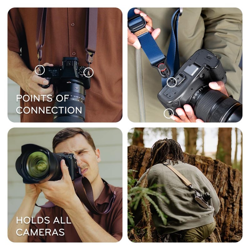 Peak Design Slide Lite Camera Strap, Eclipse, Configurable as a Sling, Neck or Shoulder Strap, Quick Release and Connection, Smooth and Grippy Side, Camera Straps for Photographers, 200 lb Capacity - Image 4