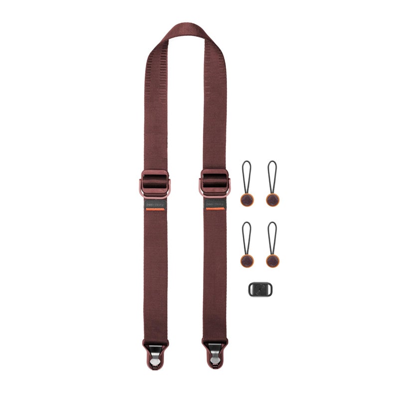 Peak Design Slide Lite Camera Strap, Eclipse, Configurable as a Sling, Neck or Shoulder Strap, Quick Release and Connection, Smooth and Grippy Side, Camera Straps for Photographers, 200 lb Capacity - Image 1