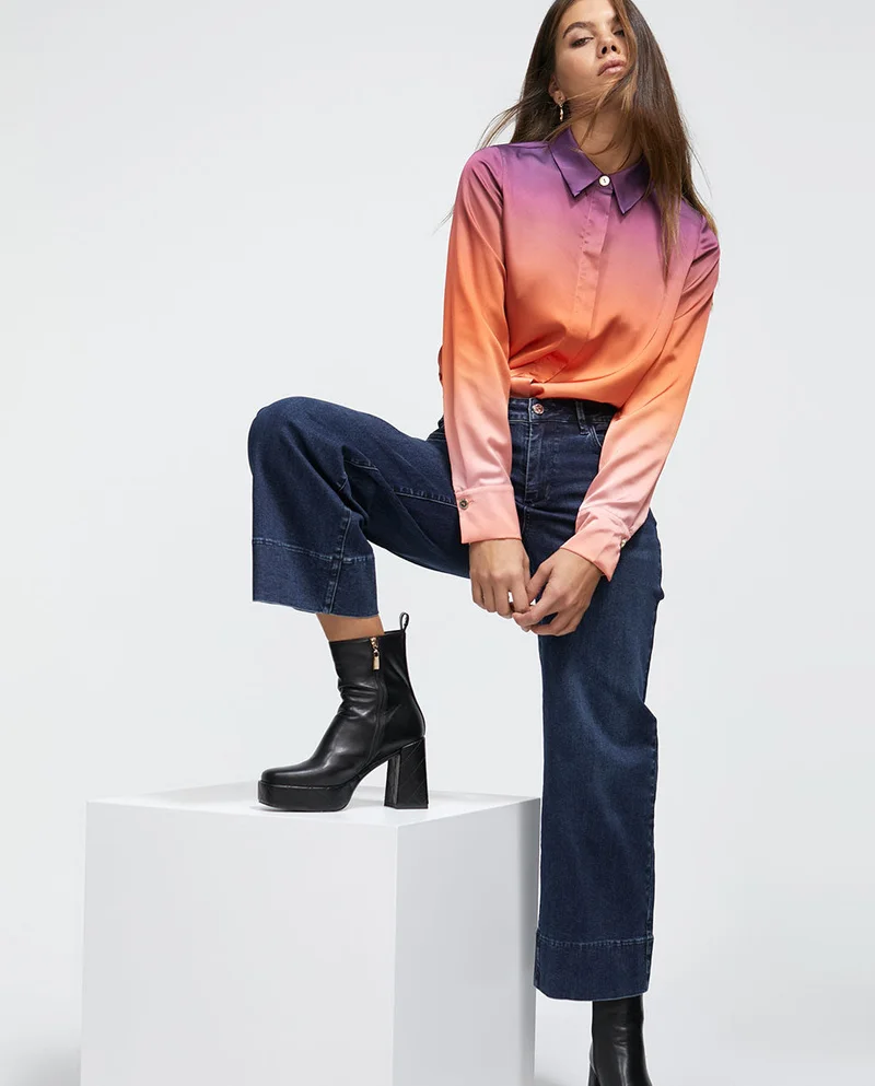 Lola Casademunt Black platform ankle boots