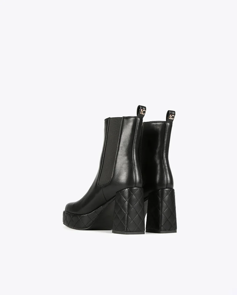 Lola Casademunt Black platform ankle boots