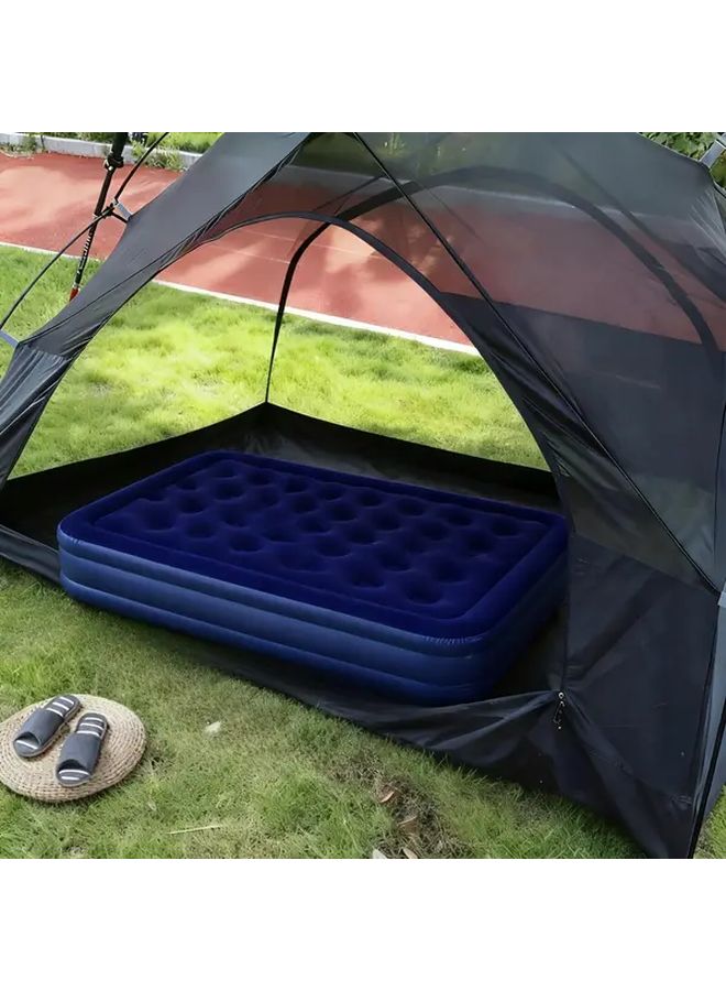 Single Thickened Inflatable Bed Portable PVC Camping Travel Outdoor Air Mattress Leakproof Foldable Heavy Duty Anti Slip Guest Air Bed Easy To Store - Image 4