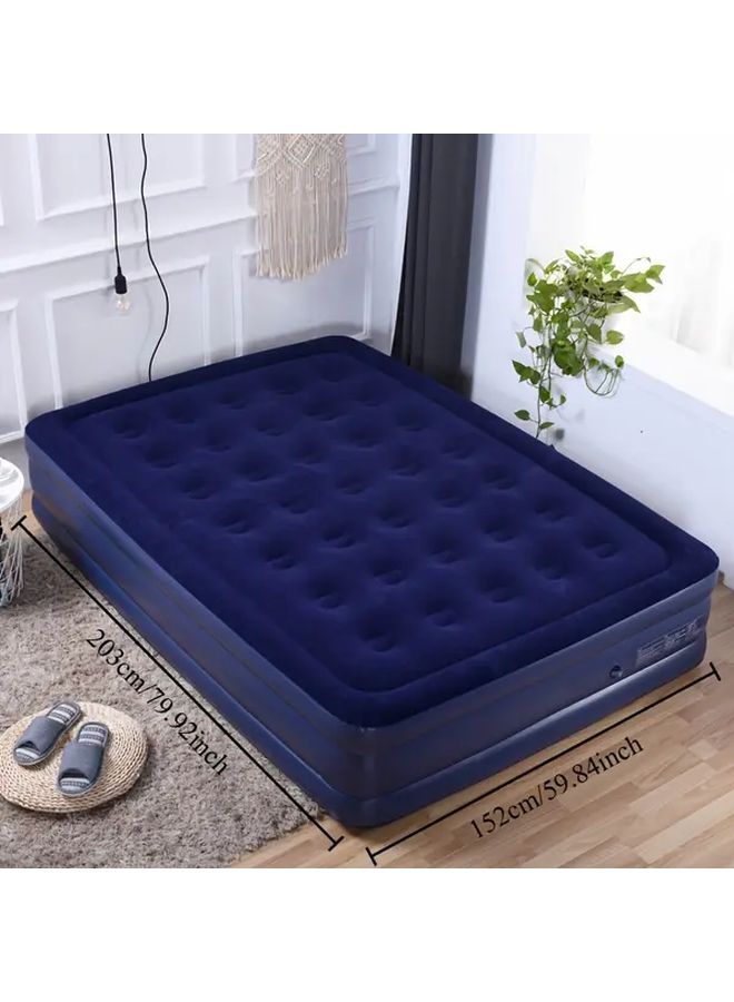 Single Thickened Inflatable Bed Portable PVC Camping Travel Outdoor Air Mattress Leakproof Foldable Heavy Duty Anti Slip Guest Air Bed Easy To Store - Image 5