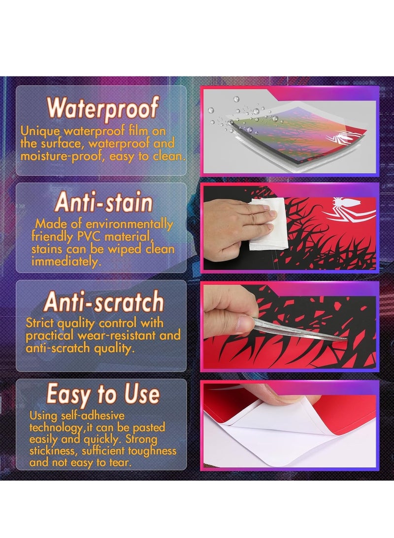 Excefore Skin for PlayStation 5 Slim Disc Version, Sticker for PS5 Vinyl Decal Cover for Playstation 5 Controller, Full Wrap Skin Protective Film Sticker Compatible with PS5 Slim Disk Edition (SP5) - Image 4