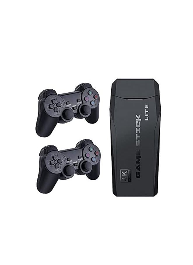 ماركة غير محددة - وحدة تحكم ألعاب Game Stick 4K مزودة بلوحين ألعاب لاسلكيين 2.4G يمكنك توصيل وتشغيل عصا ألعاب الفيديو المدمجة - Image 1